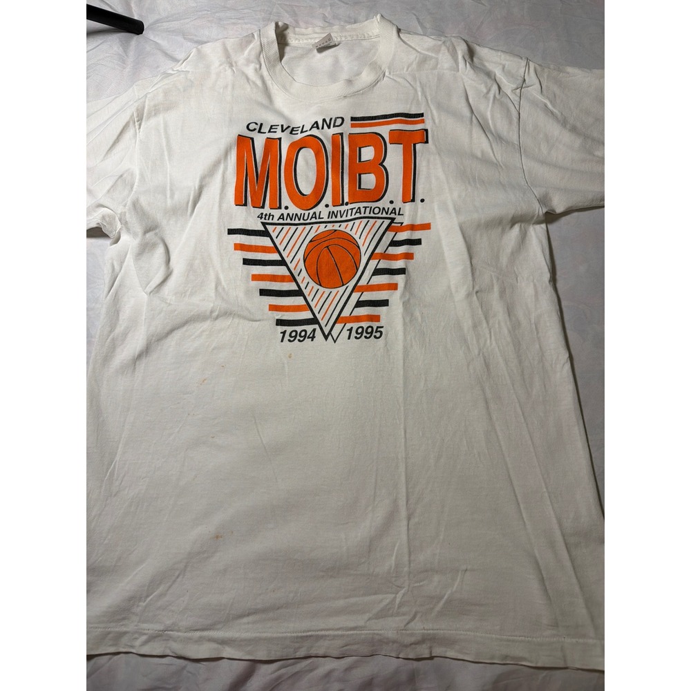 Vintage 1994 1995 Cleveland MOIBT Basketball T Shirt XL Single Stitch USA FOTL
